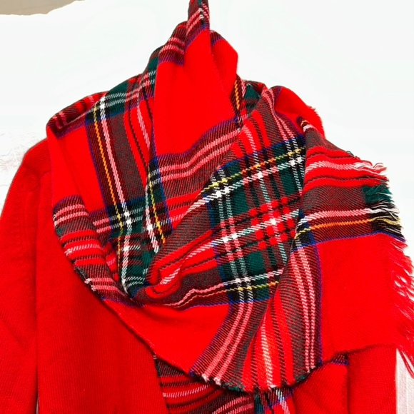 Tartan plaid scarf - Picture 3 of 4